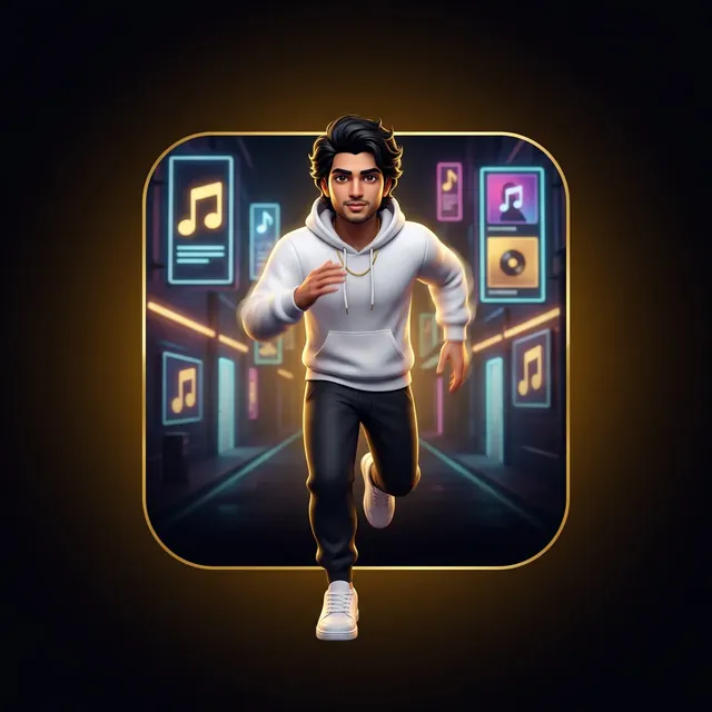 Hardik's Stage Rush — rhythm runner game poster