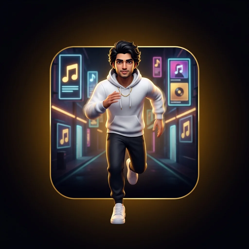 Hardik's Stage Rush — rhythm runner game poster