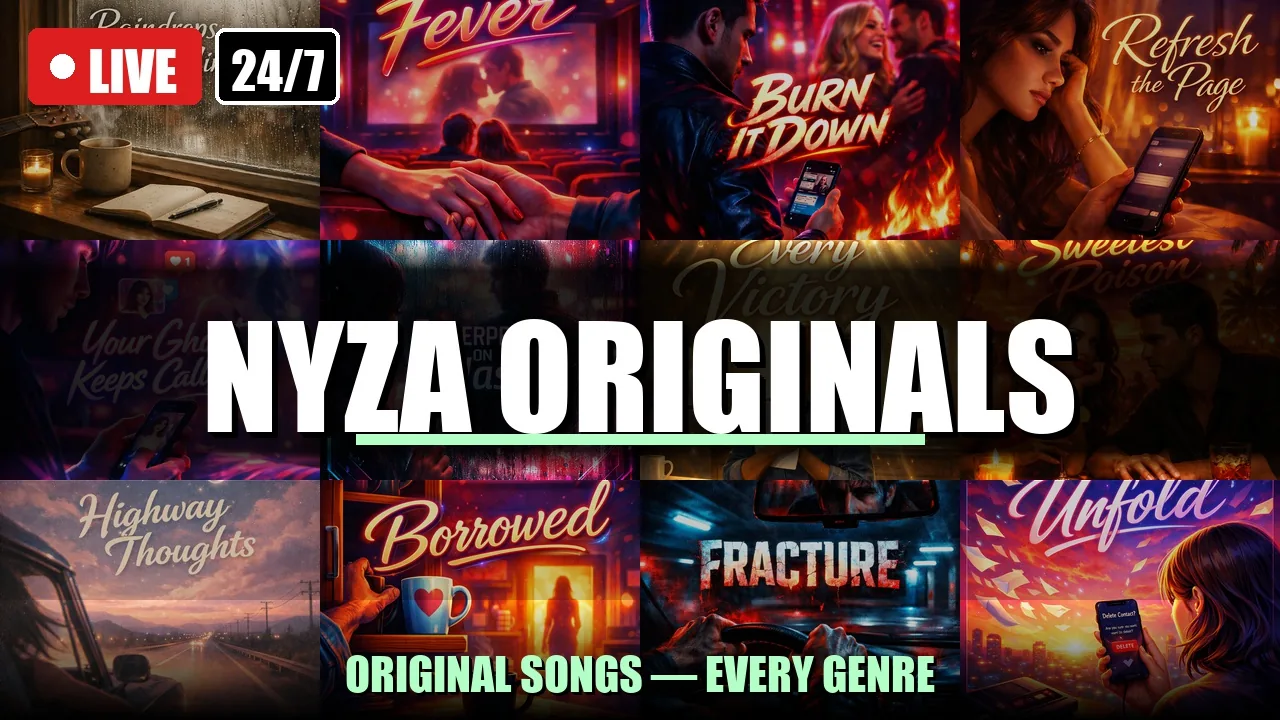 Nyza Originals live stream — 24/7 Indie Pop, Soul & Lyric Video Radio